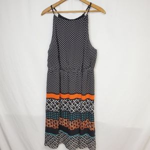 Lane Bryant graphic strappy tank dress 14/16